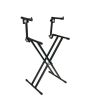 Showgear Keyboard Stand Double Layer MKII