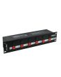 EUROLITE Board 6-S met 6x Stopcontacten en 6 x schakelaar