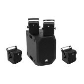 OMNITRONIC Set BOB-10A zwart + 4x BOB-4 zwart