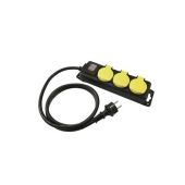 EUROLITE Distributor 3-fold IP44 bk 3 m