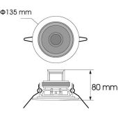 OMNITRONIC CS-4S Ceiling Speaker black