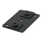 Wentex Eurotrack - Ceiling mount (loose part) Black (powder coated)