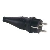 ABL Rubber Schuko 230V/240V Connector Male
Black housing - CEE7/VII