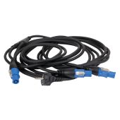 Showtec Schucko naar Powercon splitter 3 weg