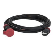 Showtec verlengkabel Schuko / Schuko Titanex met PCE 5m, 3 x 2,5 mm2