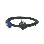 Showtec Powerkabel Neutrik Powercon naar Schuko 3 m 3x 2,5 mm2