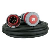 Showtec verlengkabel 3 x 63A 380V 10 m/5 x 10 mm²