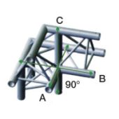 Milos ALM32 - DT22011 Driehoek Decotruss Corner 90° down left apex up