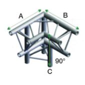 Milos ALM34 - DT22013 Driehoek Decotruss Corner 90° downleft apex down