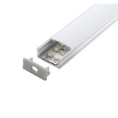 Artecta Profile LED aluminium + 2 Covers + 4 End Caps 2000 mm x 23.5 mm x 10 mm