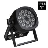 Briteq BT-COLORAY 18FCR Buitenprojector met 18x8W RGBW leds, 20 °