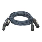DAP FP-133 Hybride Kabel - PowerCON True1 & 3-pin XLR DMX & Stroom - 3 mtr