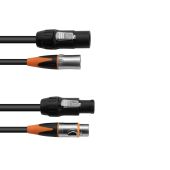 EUROLITE Combi Cable DT-2 DMX IP T-Con/3 Pin XLR 3mtr