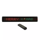 RG moving message display (7x80 pixels) with network connectivity, PC software and IR remote control