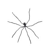 EUROPALMS Halloween Giant Spider, grey, 230cm