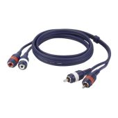 DAP FL273  RCA verlengkabel van 2x cinch naar 2x cinch 3 mtr