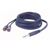 DAP FL33150 Splitter van mono jack naar dubbele Cinch/RCA 1,5 mtr
