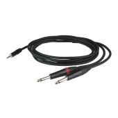 Dap FLX31 - stereo mini Jack > 2 mono Jack L/R 3 meter recessed jack body