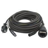 DAP FP0920B - 20 mtr Schuko/XLR Female - Schuko/XLR Male - Power + audio