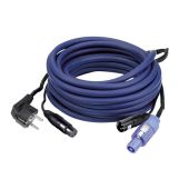 DAP FP1010 - Schuko/XLR F - Powercon/XLR M 10 m AUDIO voeding-/signaalkabel