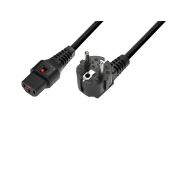 IEC LOCK IEC Power Cable Locking 3x1.0 5m black