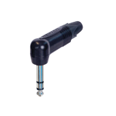 Neutrik Jack Plug 6.3 mm Stereo - 90° Zwarte behuizing
