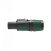 Neutrik speakON 4P Cable Connector - L Black/green housing - Large-diameter cables