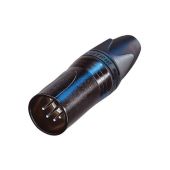  Neutrik XLR 5p Male connector Zilveren contactpunten, nikkelen behuizing