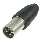 Neutrik XLR 'Heavy Duty' IP connector 3p Male Silver Housing, silver contacts 25  stuks