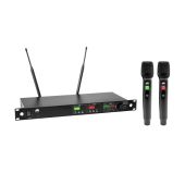 OMNITRONIC UHF-602 2-channel Wireless Mic System 520-554 MHz