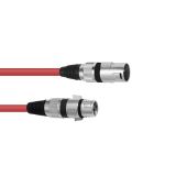 OMNITRONIC XLR Cable 3-pin 3mtr red