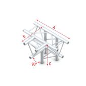 Milos ATB42 - PT30020 T-Cross + down 4-way Pro-30 Triangle P Truss