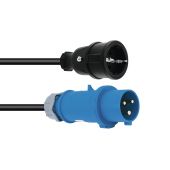 PSSO Adapterkabel van CEE Camping stekker naar contra shuko 1,5mtr