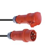 PSSO CEE Verlengkabel 16Amp 5x2,5mm 25mtr rood