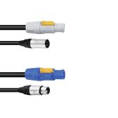 PSSO combikabel DMX PowerCon / XLR 3mtr