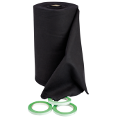 Showgear Deko Molton 160 g/m² Baal Zwart - 0,8 x 30 m (B x L)