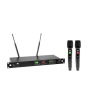 OMNITRONIC UHF-602 2-channel Wireless Mic System 823-832/863-865 MHz