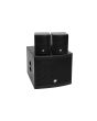 OMNITRONIC Set MOLLY-12A Subwoofer active + 2x MOLLY-6 Top 8 Ohm, black