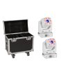 EUROLITE Set 2x LED TMH-H90 Hybrid Moving Head Spot/Wash COB wh + Case