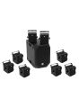 OMNITRONIC Set BOB-10A zwart + 8x BOB-4 zwart