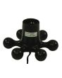 EUROLITE Hexopus zwart Design Lampvoet E-27 met kabel , schakelaar en stekker