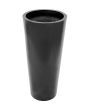 EUROPALMS LEICHTSIN ELEGANCE-110 Plantenbak glanzend zwart