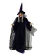 EUROPALMS Halloween figure Witch, animated 175cm