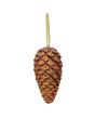 EUROPALMS Pinecone hanger, glitter, koper, 23cm
