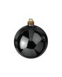 EUROPALMS Deco kerst Bal 10cm, zwart 4x