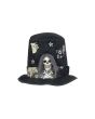 EUROPALMS Halloween Costume Top-Hat with Skull