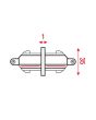 Artecta 1-Phase Straight Connector Wit (RAL9003)