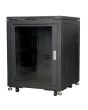Showgear Pro Metalen Equipment Rack 16HE Hoogte met glasdeur