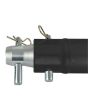 Milos Single Tube 50mm, 100 cm G-truss met vrouwelijke ontvangers Zwart
