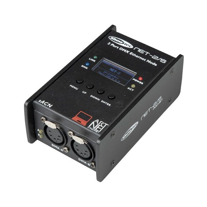 Showtec NET-2/5 Pocket 2 Channel Artnet node, 5p XLR